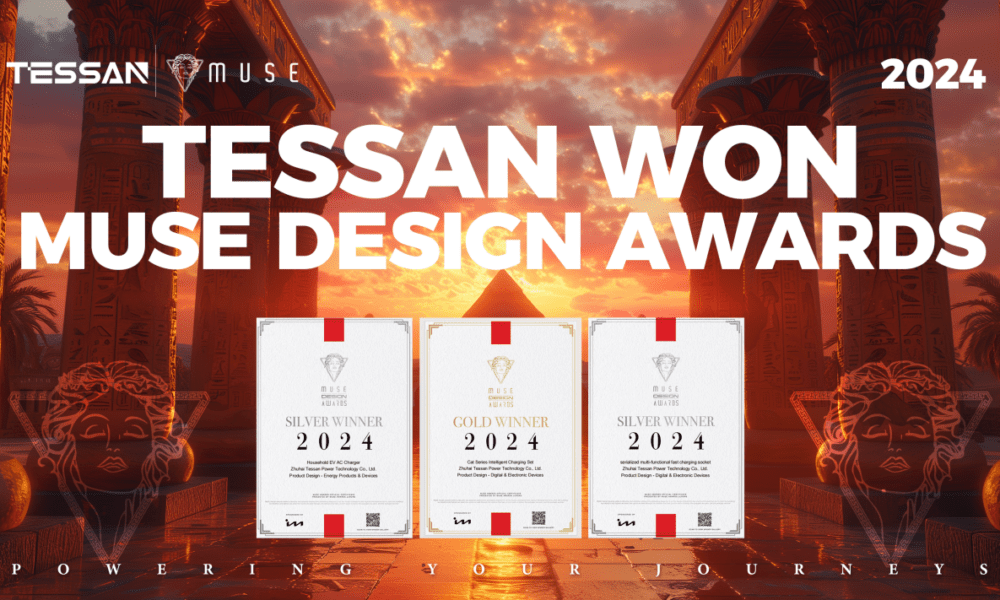 tessan’s-design-excellence-celebrated-at-muse-design-awards-2024:-gold-and-silver-victories-herald-a-new-era-in-charging-solutions